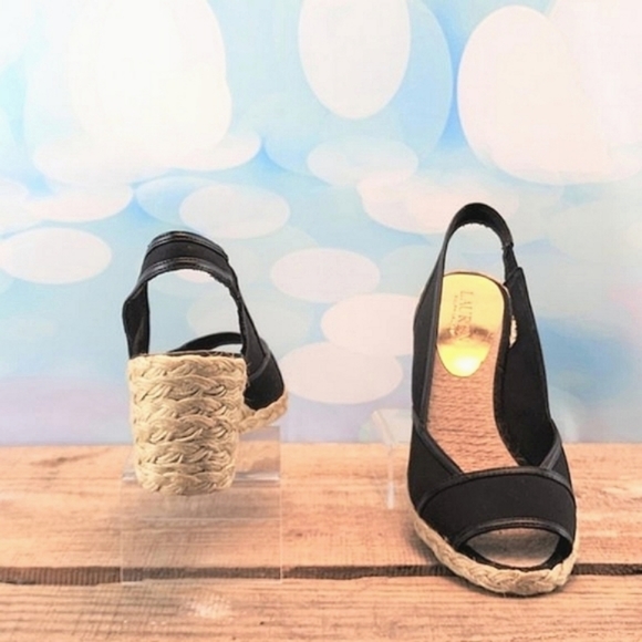 LAUREN RALPH LAUREN - Wedge, black, approx. 2.75” heel, size 7.5B - Picture 5 of 7